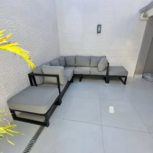 CONJUNTO DE SOFÁ EM L