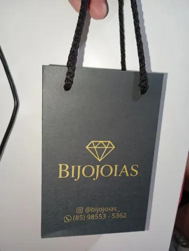 Sacola de papel personalizada BIJOJOIAS