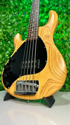 BAIXO CANHOTO MUSICMAN STINGRAY5 NATURAL ASH