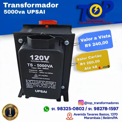 Transformador 5000va UPSAI - 120V