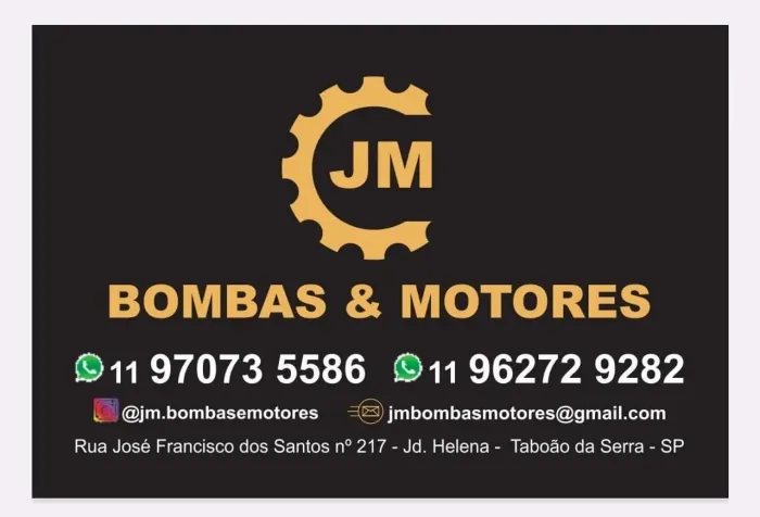 Jm bombas e motores