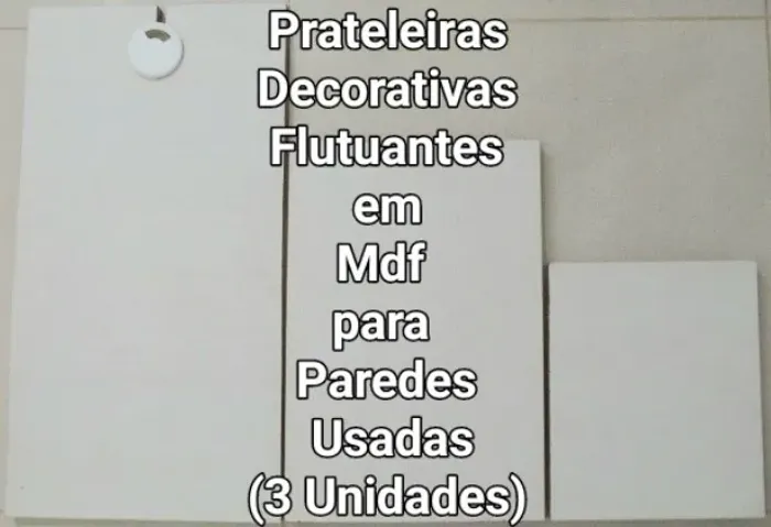 Prateleiras Flutuantes em MDF Usadas