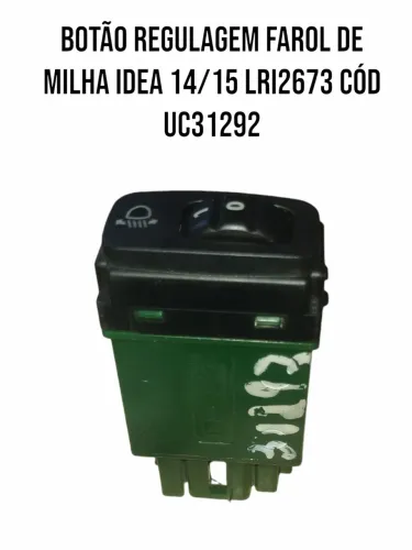 Botão Regulagem Farol De Milha Idea 14/15 Cód Uc31292