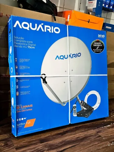 Combo antena parabólica completa aquário