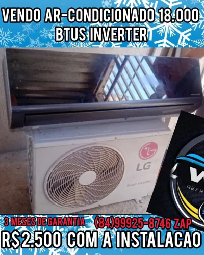 VENDO AR-CONDICIONADO LG INVERTER 18.000 BTUS