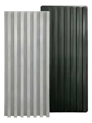 Molde Forma Abs Preto 2mm Ripado Gesso ou Cimento 98x40