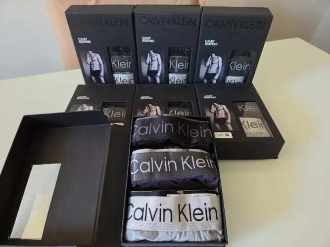 Kit 3 Cuecas Calvin Klein Box Masculinas