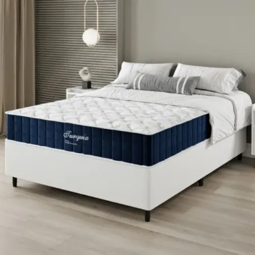 Colchão Casal Turquia D28 + Base Box Simples - Pronta Entrega!