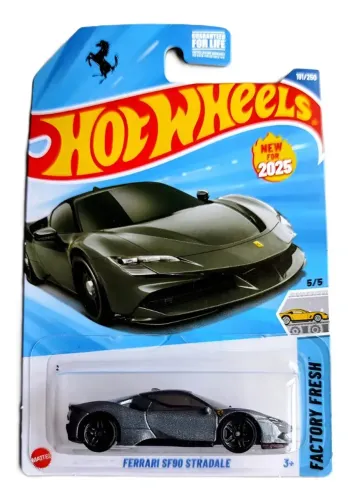 Hot Wheels Ferrari SF90 Stradale - Cinza - 2025