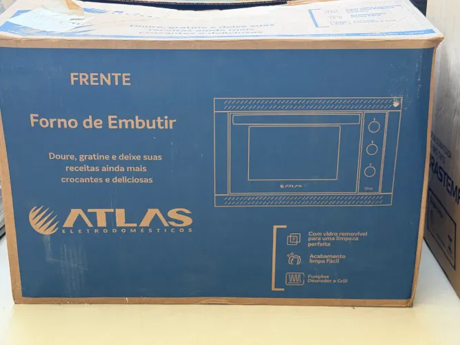 Forno de Embutir Elétrico Preto 44l 127v (Novo)