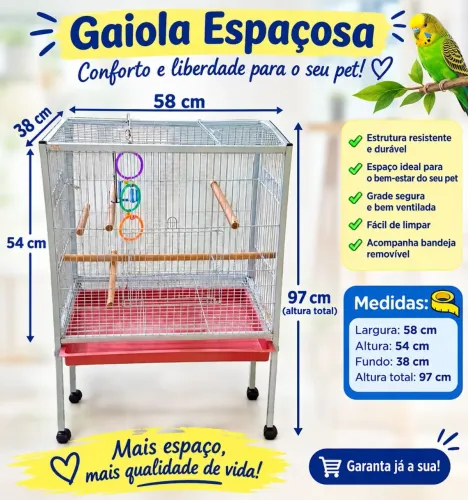 Gaiola calopsita