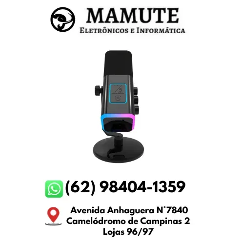 Microfone de Mesa SpectraCast Podcast Streamings Gravações Chamada MF-013