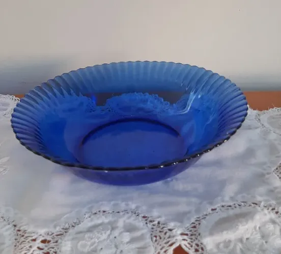 Tigela Duralex cor azul - Anos 70