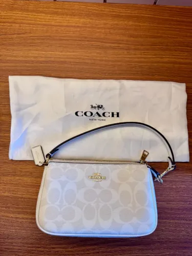 Bolsa Coach Nolita Signature Canvas Monograma Cor Branca Branco ORIGINAL