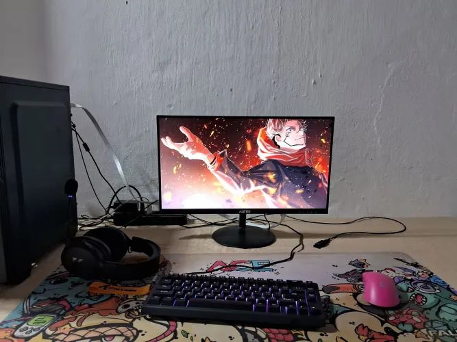 Setup Gamer (Mouse, Teclado, Headset e Monitor)