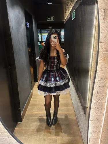 vestido junino azul escuro 