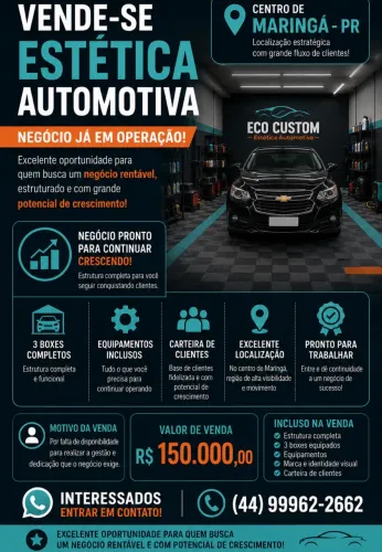 Estética Automotiva no Centro de Maringá