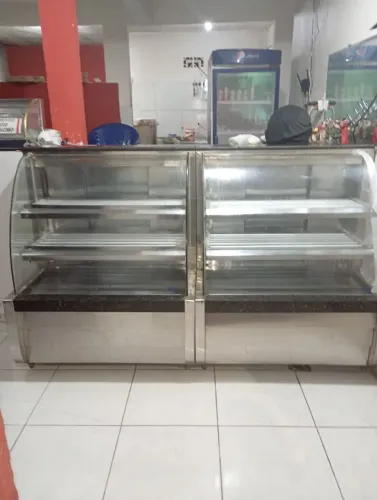 Vitrine balcão para salgados e frios 3 unidades valor unitarios