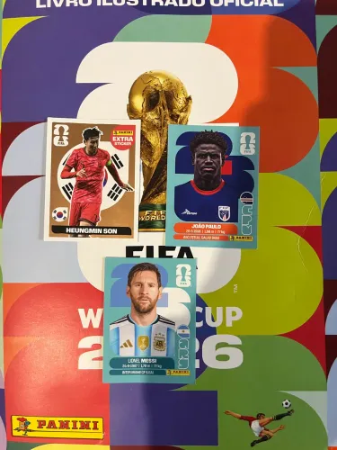 Kit Figurinhas - Son Extra ( Bronze ) + Messi + João Paulo