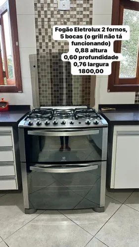Fogão Eletrolux 5 bocas com 2 fornos