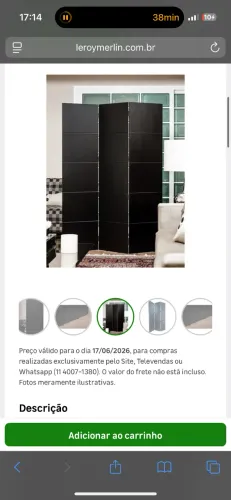 Biombo preto