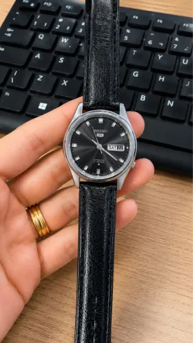 SEIKO 5 AUTOMATIC VINTAGE 6119 - MOSTRADOR PRETO | JAPAN