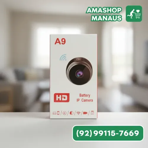 Mini Câmera Wifi - Monitoramento Discreto em Tempo Real
