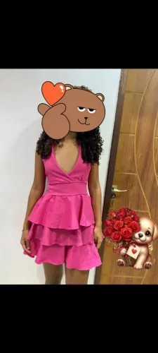 Vestido babado alfaiataria