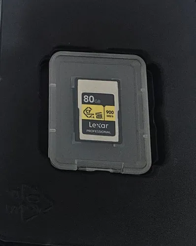 Cartão de memória lexar professional 80gb