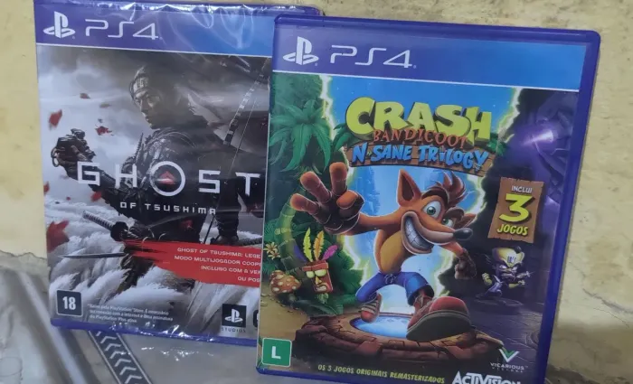 Ghost lacrado e trilogia Crash PS4