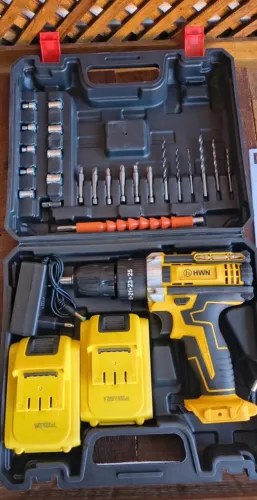 Parafusadeira Furadeira Sem Fio 48v 2 Baterias 340w Bivolt