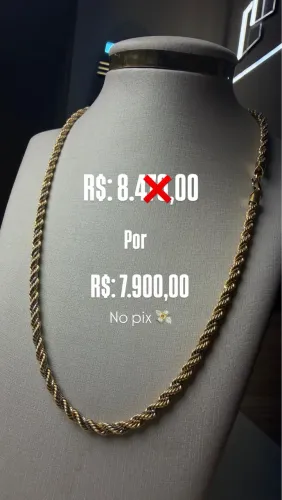 Corrente em ouro 18k