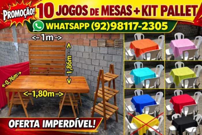 Locação de Mesas e Cadeiras Cidade nova LEIA