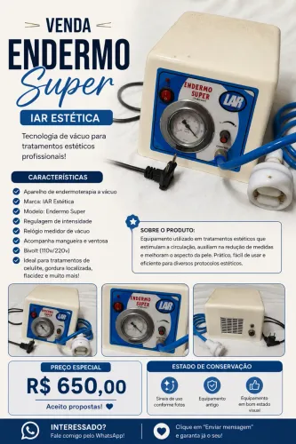 VENDO ENDERMO SUPER - IAR ESTÉTICA