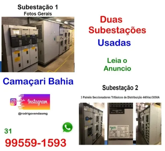 Subestações Produção gerador de energia termo galpão agro supermercado empresa indústria