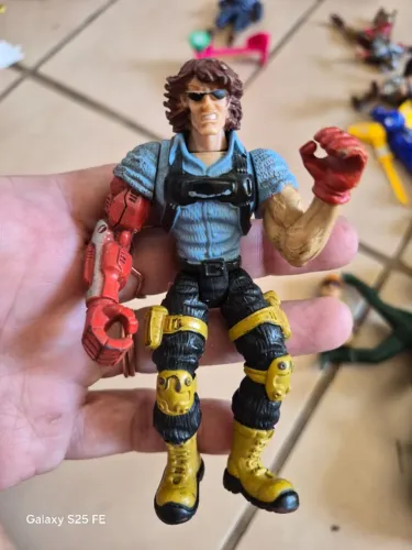 boneco articulado vintage do Bionic Commando Cyborg Robot, um item colecionável 12cm