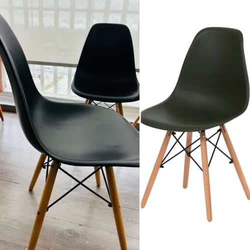 Cadeira Easy Wood Cor Preta
