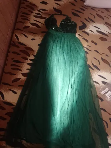 Vestido verde esmeralda