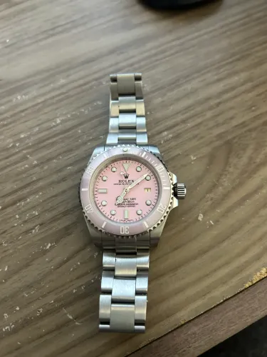  relógio Rolex Submariner Rosa