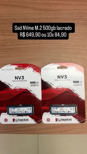 Ssd nvME M.2  de 500gb lacrado 