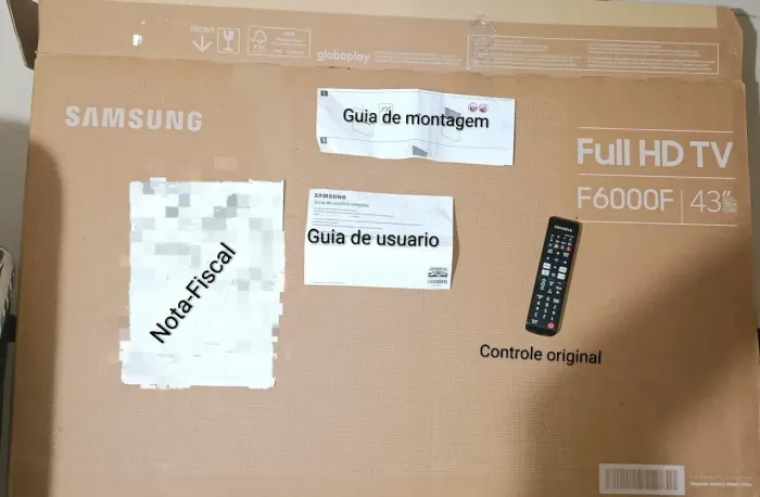 Smart TV Samsung 43 polegadas Full HD F6000F - Com Caixa e Nota Fiscal