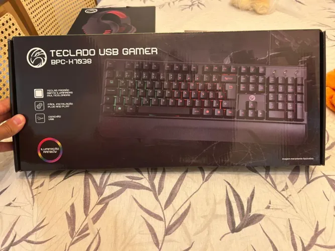 KIT Mouse e Teclado Gamer RGB
