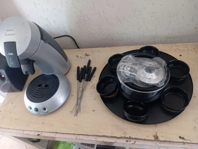 Kit Cafeteira e conjunto pra Fondue