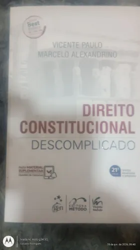 Livro de direito constitucional descomplicado 