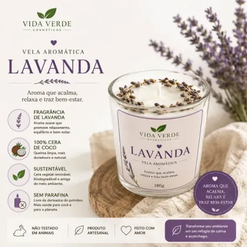 Vela Aromática Lavanda