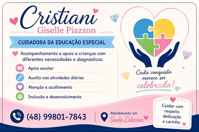 Cuidadora educação especial