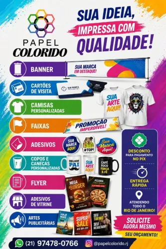 Gráfica papel colorido