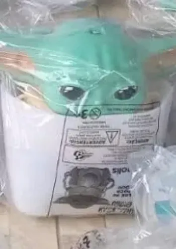Balde de pipoca baby Yoda lacrado
