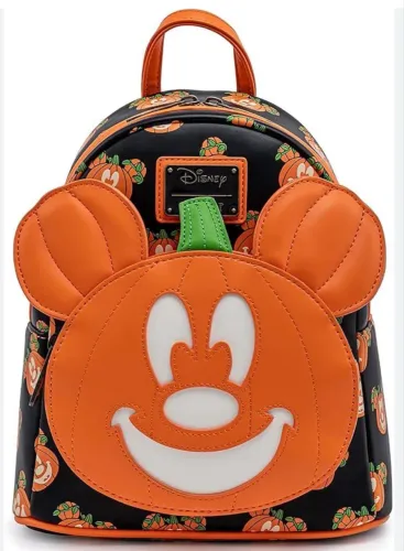 Bolsa loungefly Disney Store Mickey abóbora Halloween