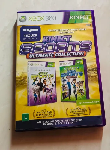 Jogo Kinect Sports Ultimate Collection/02 discos -Original- Xbox 360-Estado de Novo  
